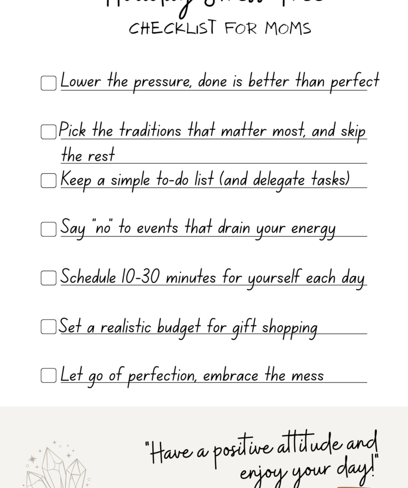 Holiday Stress-Free Checklist